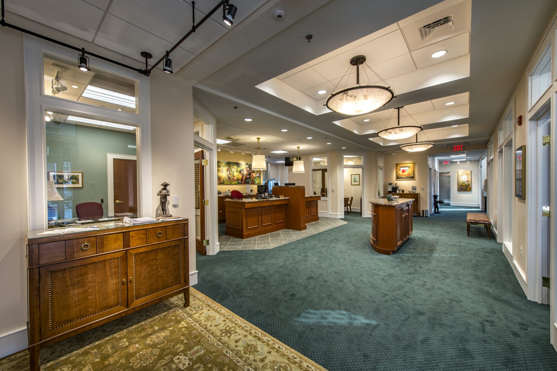 Interior of Enterprise Bank - Leominster, MA