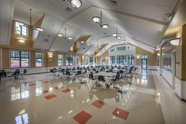Entrance of Applewild School Dining Hall