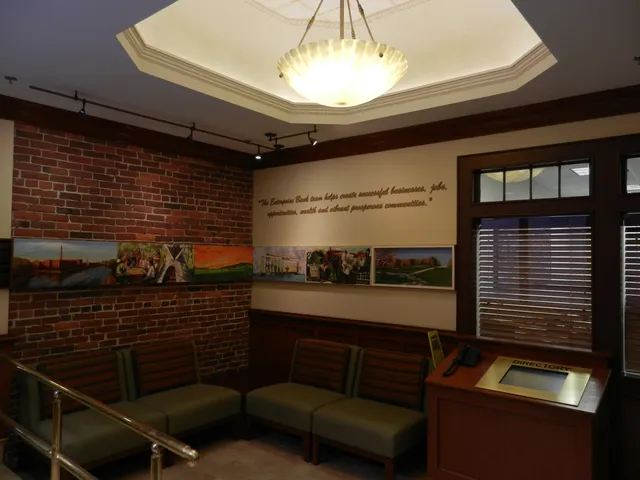 Lobby Renovations to all three Enterprise Campus Buildings.  Enterprise in keeping with its community spirit, commissioned custom art work for their lobbies from Lowell Community Artisans.